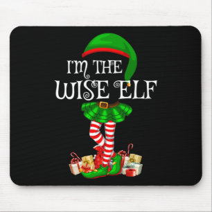 Family Matching Women Girls The Wise Elf Christmas Mouse Pad