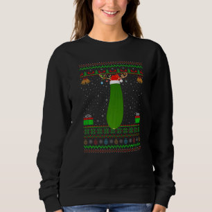 Family Matching Xmas Lighting Santa Ugly Zucchini Sweatshirt
