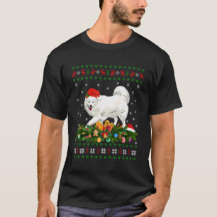 Family Matching Xmas Lighting Ugly Samoyed Christm T-Shirt