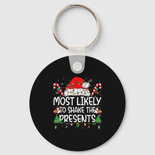 Family Matching Xmas Most Likely To Shake The  Key Ring (Front)