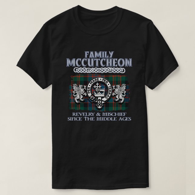 Family McCutcheon crest Scottish clans Scottish su T-Shirt (Design Front)