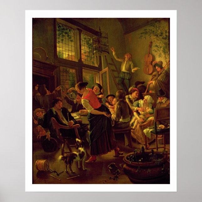 Family Meal (oil on canvas) Poster (Front)