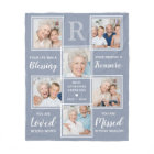 Family Memorial Keepsake Grey Photo Collage