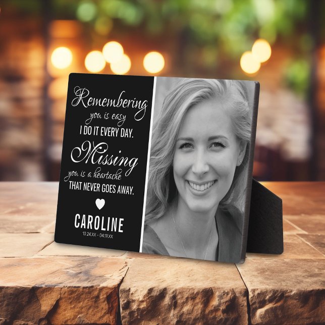 Family Memorial | Photo Remembrance Keepsake Plaque (Creator Uploaded)