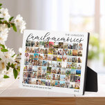 Family Memories Personalised 84 Picture Collage Plaque<br><div class="desc">Create your own personalised family photo block. Simple to personalise by adding your favourite pictures and custom text.</div>