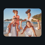 Family Memories Personalised Photo Magnet<br><div class="desc">Create a special keepsake with this custom rectangle photo magnet, designed to showcase one favourite photo in a sleek, modern format. It’s perfect for highlighting a cherished moment—whether it’s the kids, grandkids, a family portrait, a beloved pet, or a meaningful memory. This single-photo magnet allows for personalised touches, making it...</div>