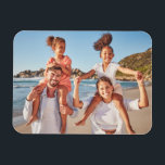 Family Memories Personalised Photo Magnet<br><div class="desc">Create a special keepsake with this custom rectangle photo magnet, designed to showcase one favourite photo in a sleek, modern format. It’s perfect for highlighting a cherished moment—whether it’s the kids, grandkids, a family portrait, a beloved pet, or a meaningful memory. This single-photo magnet allows for personalised touches, making it...</div>