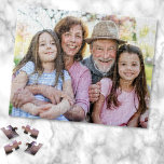 Family Memories Personalized Grandparent Photo Jigsaw Puzzle<br><div class="desc">Create a special keepsake with this custom jigsaw puzzle, designed to showcase one favorite photo in a fun and interactive format. Perfect for highlighting a cherished moment—whether it’s the grandkids, a family portrait, a pet, or a special memory. This single-photo puzzle allows for personalized touches, making it an ideal gift...</div>