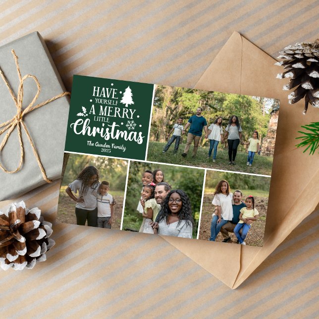 Family Merry Christmas Holiday Photo Card (Creator Uploaded)