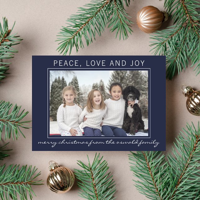 Family Merry Christmas Holiday Photo Card (Creator Uploaded)