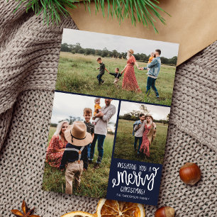 Family Merry Holiday Christmas Photo Card