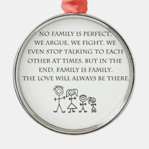 Family Metal Ornament