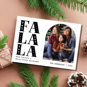 Family Modern Arch Photo Christmas  Holiday Card