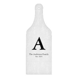 Family Monogram  Cutting Board