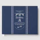 Family Monogram Navy Nautical Lake House