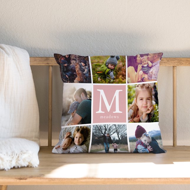 Family Monogram Photo Cushion (Creator Uploaded)