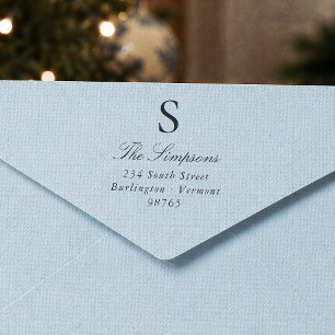 Family Monogram Return Address Address Self-inking Stamp