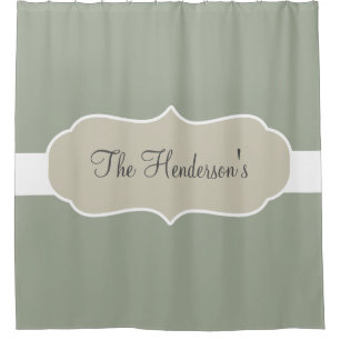 Family Monogram Shower Curtain