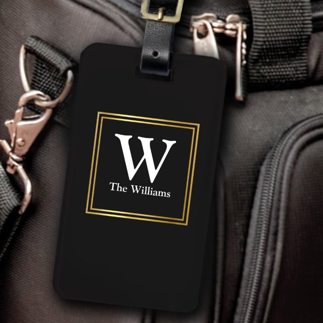 family monogram travel luggage tag (Creator Uploaded)