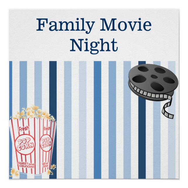 Family Movie Night Poster (Front)