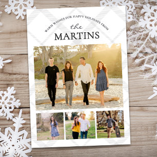 Family Multi Photo Collage Memories Holiday Card