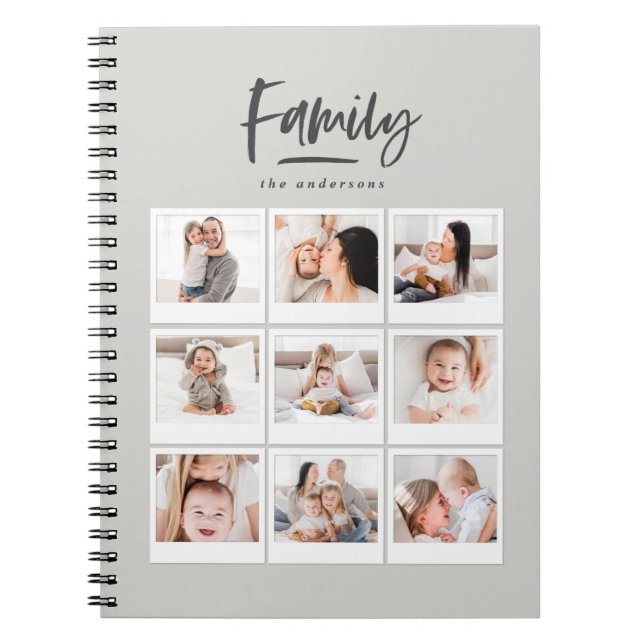 family multi photo photograph notebook (Front)