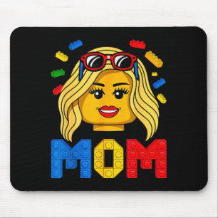 Family Mum Master Builder Building Bricks Blocks Mouse Pad