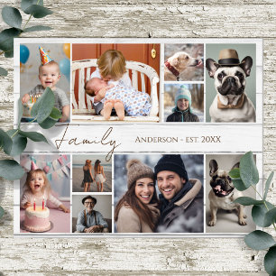 Family Name 10 Multiple Photo Poster