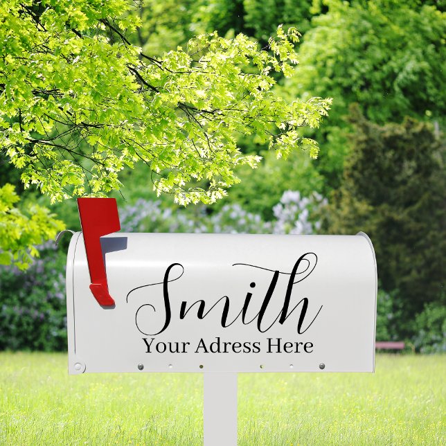 Family Name & Address - Personalised Mailbox  (Creator Uploaded)