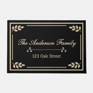 Family Name and Address Doormat Personalized