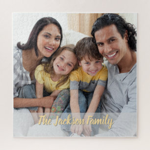 Family name and photo jigsaw puzzle