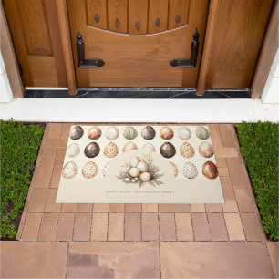  Family Name Beige Personalized Easter Doormat