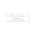 Family Name Chic Calligraphy Return Address