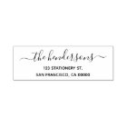 Family Name Chic Calligraphy Return Address