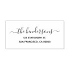 Family Name Chic Calligraphy Return Address