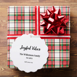 family name christmas holiday thanksgiving year ad tree decoration card