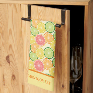 Family Name Citrus Slices Tea Towel