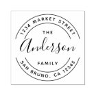 Family Name | Create Your Own Round Return Address