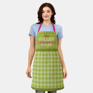 Family name family night vacation apron