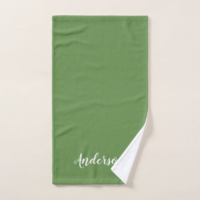 Family name hand towel, you choose colour towel (Hand Towel)
