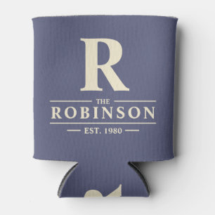 Family Name & Initial Lavender Breeze Can Cooler