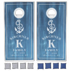 Family Name Nautical Anchor Rustic Wood Monogram