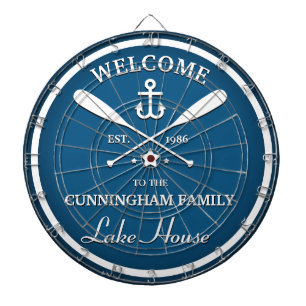 Family Name   Oars and Anchor Custom Blue Dartboard
