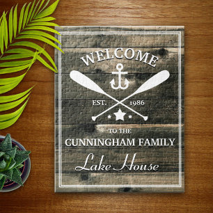 Family Name   Oars and Anchor Personalised Jigsaw Puzzle