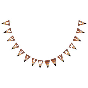Family Name Orange Yellow Sunset Behind Mountains  Bunting