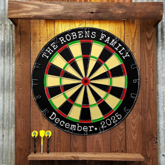 Family Name Personalised  Dartboard