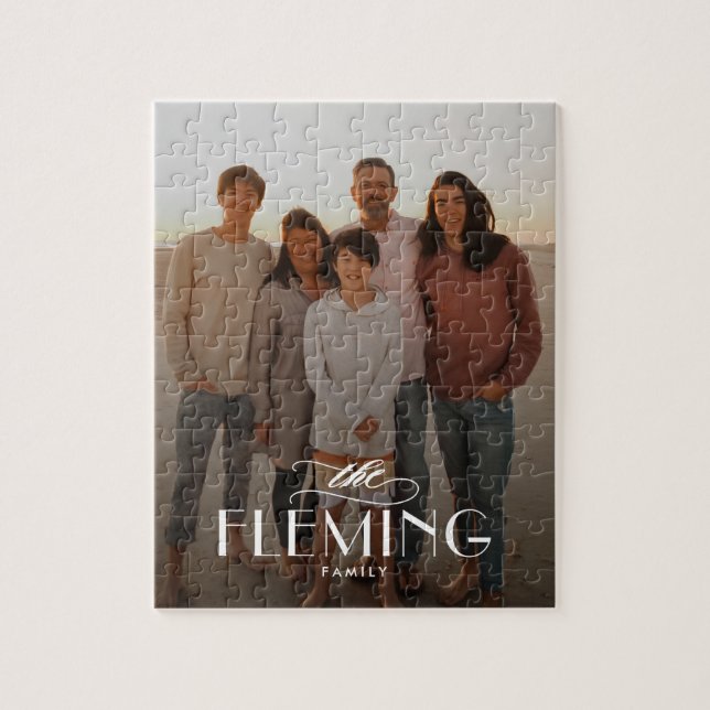 Family Name Personalised Photo Puzzle (Vertical)
