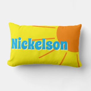 Family Name Personalised Sunshine Reversible Lumbar Cushion