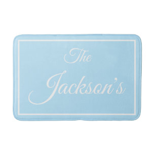 Family name personalized bath mat