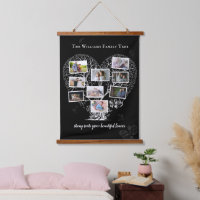 Family Name Photo Collage | Family Tree Heart